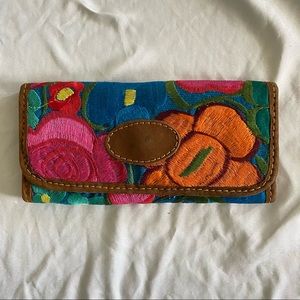 Embroidered Mexican Wallet